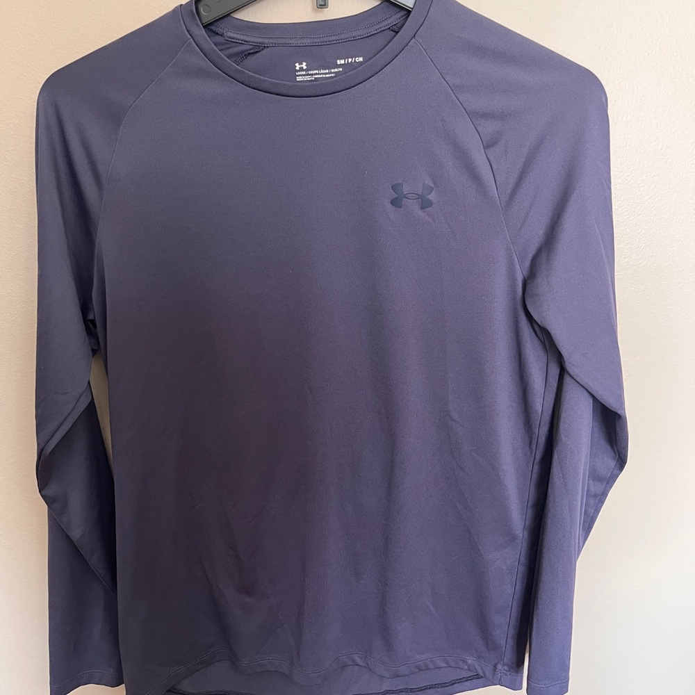 Under Armour Men's Dark Purple Long Sleeve Tee